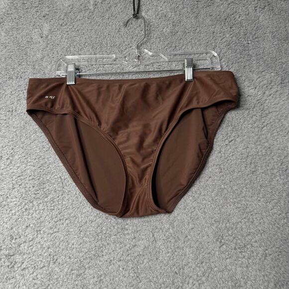 Speedo Swimsuit Bottoms Women's Size 16 Brown Full Coverage Swim Bottoms - Picture 1 of 10